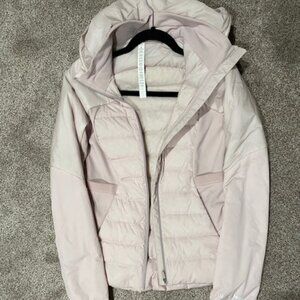 Lululemon - Down for It All jacket size 4 excellent condition : light pink